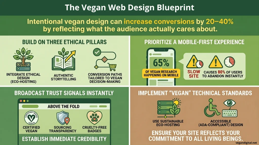 Vegan business web design blueprint